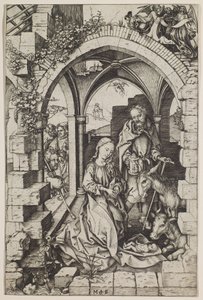 La Nativité, vers 1471-73 (gravure) - Martin Schongauer