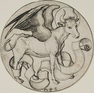 Le bœuf de Saint Luc - Martin Schongauer