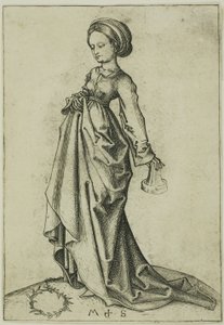 La deuxième vierge folle - Martin Schongauer