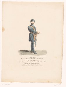 Costume du chevalier Théobald de la tragédie Le Siège de Paris