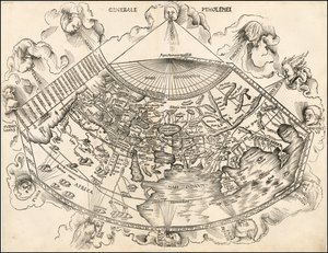 Carte du monde ptolémaïque de 1513 par Martin Waldseemüller - Martin Waldseemuller
