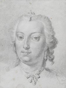 Martin van Meytens Marie-Thérèse 1741 dessin