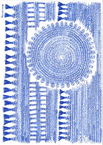 Crochet encre bleue - Martina Konitzky