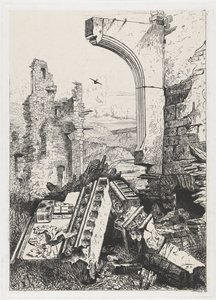 Ruine du château de Bourscheid - Martinus Antonius Kuytenbrouwer jr.