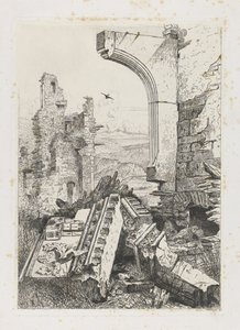 Ruine du château de Bourscheid - Martinus Antonius Kuytenbrouwer jr.