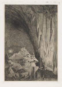Salle dans les grottes de Han