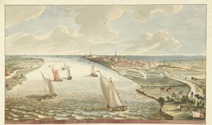 Vue des fortifications de Nimègue sur la Waal - Martinus Berkenboom