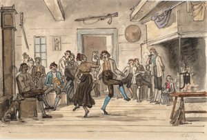 Danse dans une ferme norvégienne