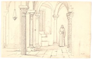 Crypte de la cathédrale, Otrante - Martinus Rørbye