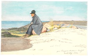 Homme assis dans les collines de Bangsbo, Vendsyssel, 22 mai 1833 - Martinus Rørbye