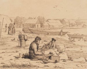 Rue de la Plage à Thisted. 1830 - Martinus Rørbye