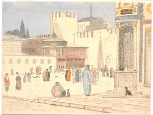 La place devant Bab-i-Hümayun à Constantinople - Martinus Rørbye