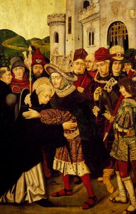 Le roi Ferdinand Ier de Castille recevant Saint Dominique de Silos