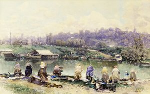 Les lavandières - Martín Rico y Ortega