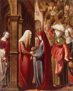 La Visitation (détail) des scènes de la Vie de la Vierge