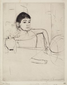 Mimi en brune - Mary Cassatt