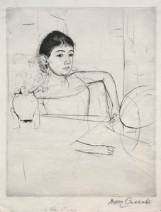 Mimi en brune, 1889 - Mary Cassatt
