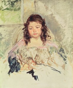 Esquisse pour "Françoise dans une chaise à dossier rond, lisant" ou "Une fille en rose" c.1908