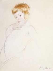 Étude pour le bébé pour La caresse, c.1902 - Mary Cassatt