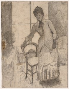 Le Visiteur recto, Le Visiteur verso, vers 1881