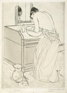 Femme se baignant, 1890-1891