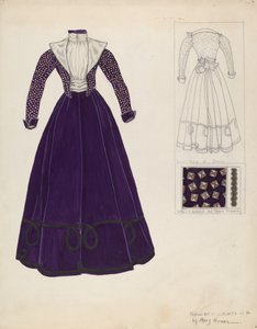 Robe, vers 1938 - Mary E Humes