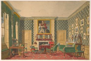 Dessin, un intérieur, 1837-40 - Mary Ellen Best