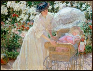 Roses et lys - Mary Fairchild Low