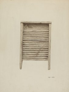 Planche à laver, vers 1940 - Mary Hansen