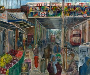 Ladbroke Grove juste avant le confinement : 4, la station, 2020