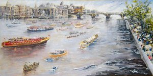 Cortège du jubilé sur la Tamise - Mary Smith