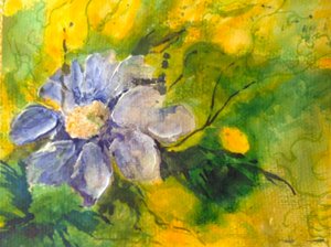 clématite au soleil du soir - Mary Smith