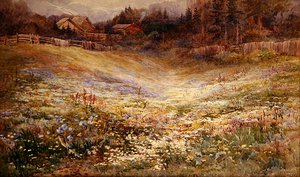 Un pré dans les Alpes - Mary Stevens
