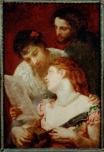 Une fête musicale ... (peinture sur toile) - Mary Stevenson Cassatt