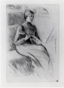 Le joueur de mandoline - Mary Stevenson Cassatt