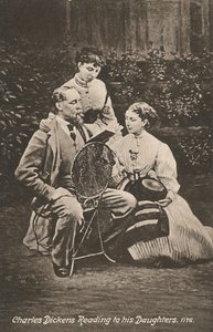 Charles Dickens lisant à ses filles