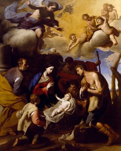 Adoration des bergers, par Massimo Stanzione (1585-1656)