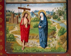 La Crucifixion du Christ, des Histoires de la vie de Marie