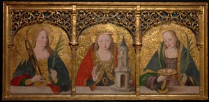Saintes Apollonia, Barbara et Agatha - Master Alejo