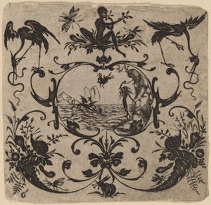 Ornement avec grotesque
