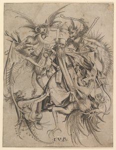 Saint Antoine tourmenté par des démons, fin 15ème siècle
