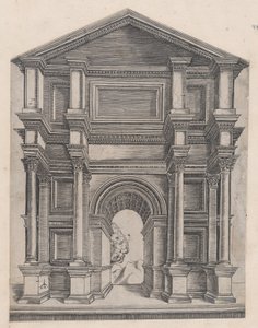 Speculum Romanae Magnificentiae : Arc par Maître GA avec le Caltrop, XVIe siècle