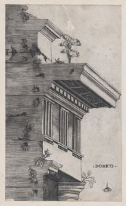 Speculum Romanae Magnificentiae : Ordre dorique, vers 1537 - Master GA