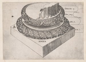 Speculum Romanae Magnificentiae : base ionique - Master GA