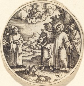 Christ avec trois de ses apôtres
