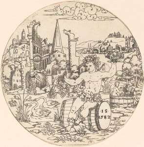 Bacchus assis dans un paysage - Master IS.
