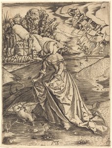 Femme avec la chouette