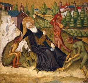 La tentation de Saint Antoine dans le désert