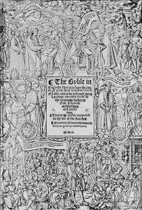 Page de Titre de la Grande Bible, 1540