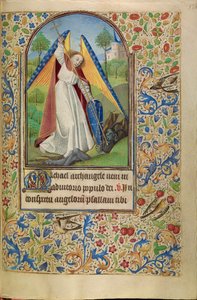 Saint Michel aux prises avec le diable - Master of Jacques of Luxembourg